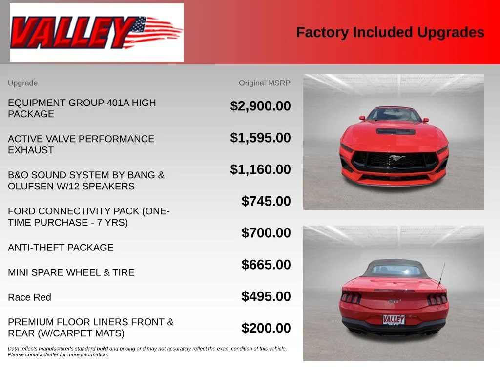 New 2026 Race Red Ford GT Premium Convertible image 4