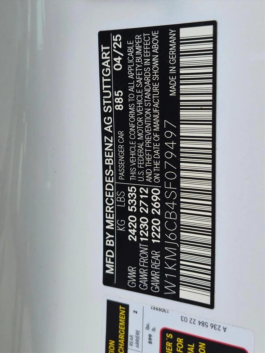 Used 2025 Manufaktur Moonlight White Metallic Mercedes-Benz AMG® CLE 53 image 18