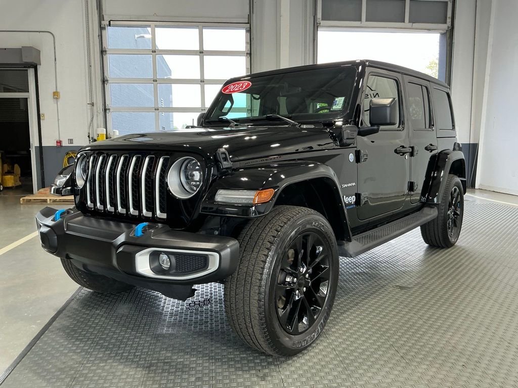 Used 2023 Jeep Wrangler 4xe Sahara 4XE with VIN 1C4JJXP69PW516451 for sale in Gallatin, TN