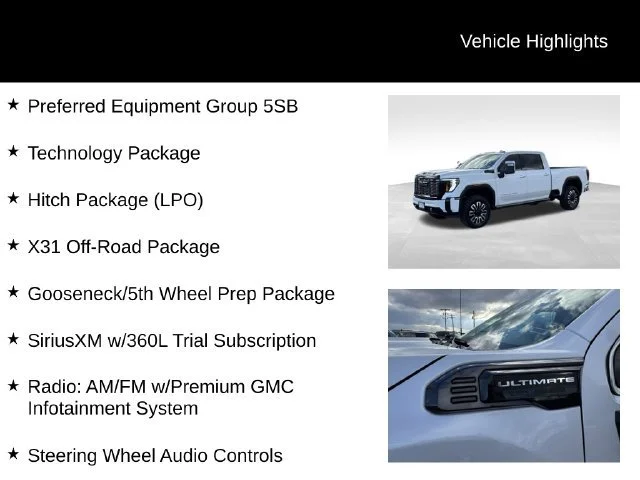 Certified Used 2025 White Frost Tricoat GMC Denali Ultimate image 8