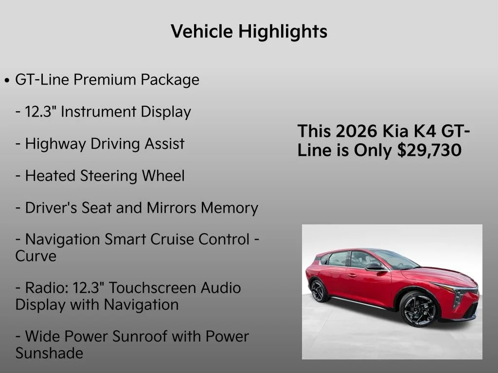 New 2026 Currant Red Kia GT-Line image 33