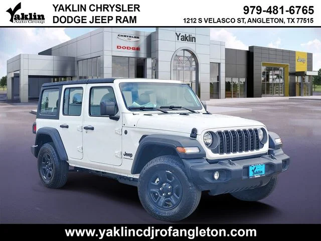 New 2026 Bright White Clear-Coat Exterior Paint Jeep Sport image 1