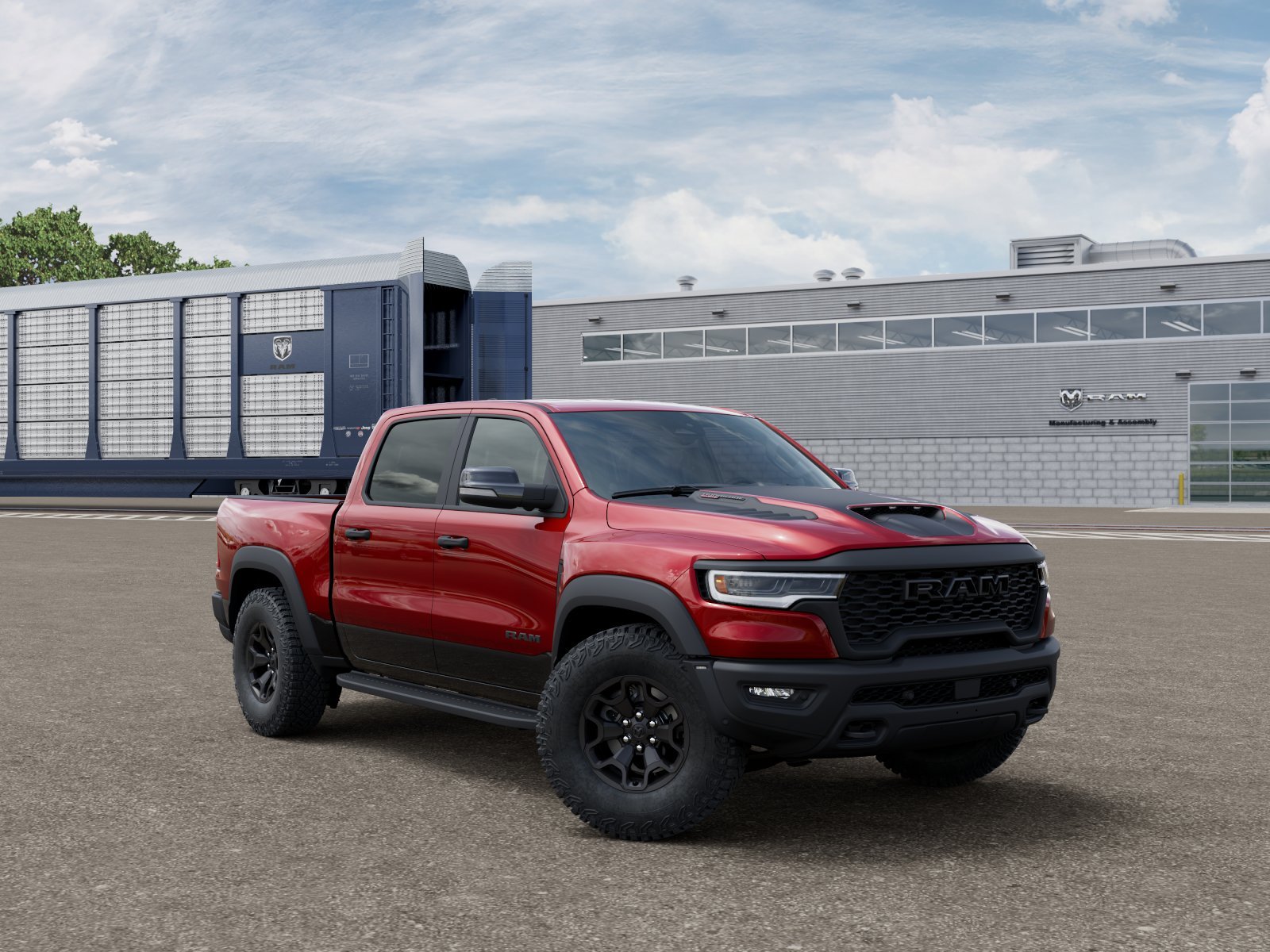 New 2026 Molten Red Pearl-Coat Exterior Paint RAM RHO image 3