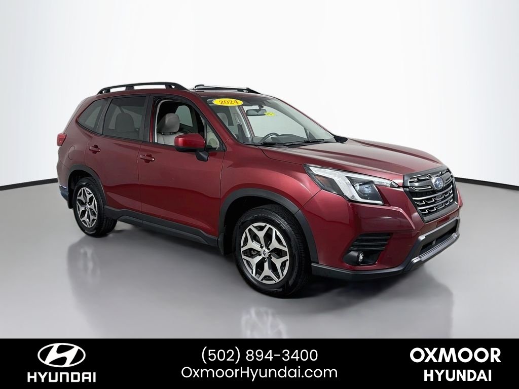 Used 2024 Crimson Red Pearl Subaru Premium image 1