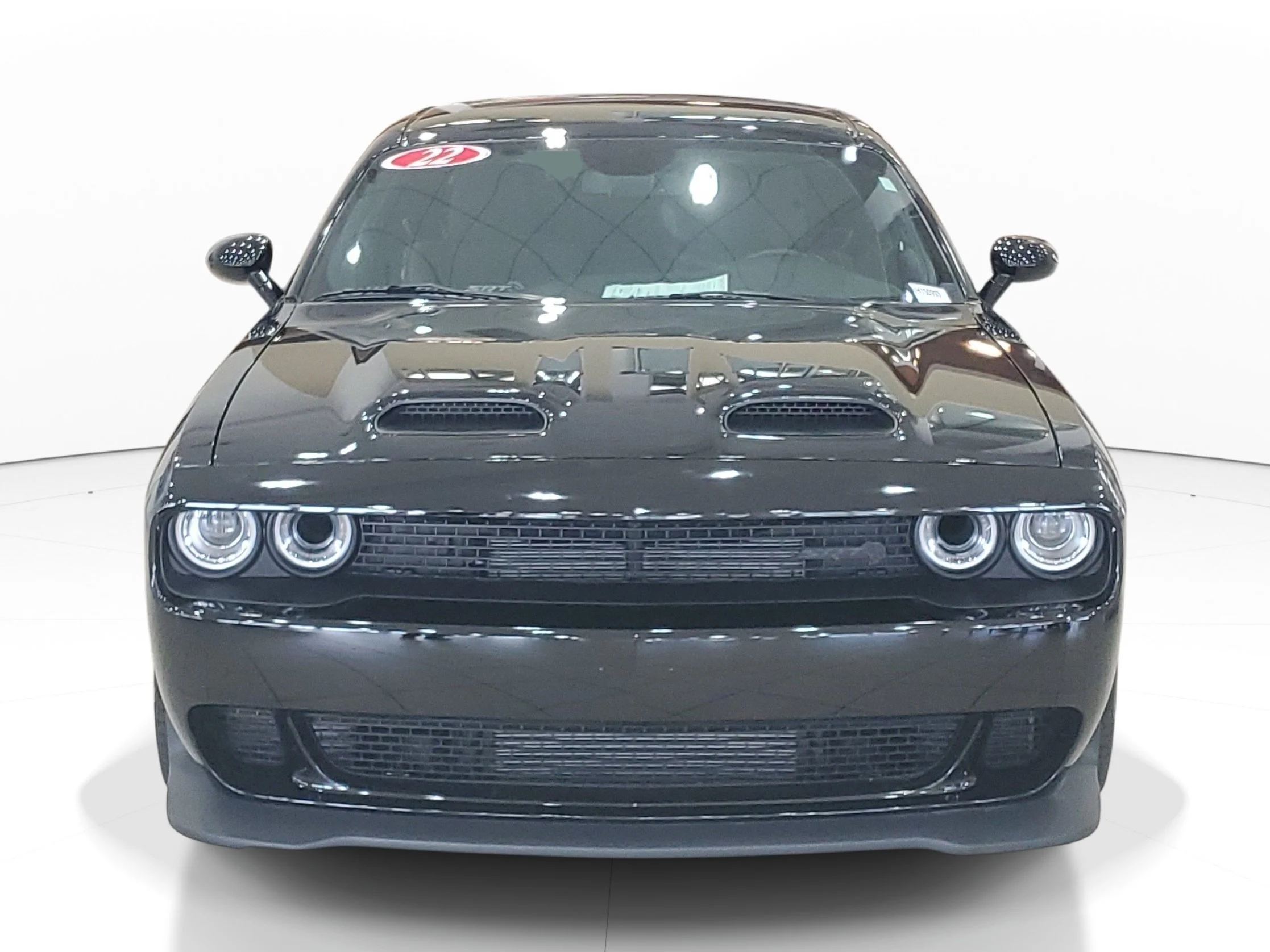Used 2022 Pitch Black Clearcoat Dodge SRT Hellcat image 2