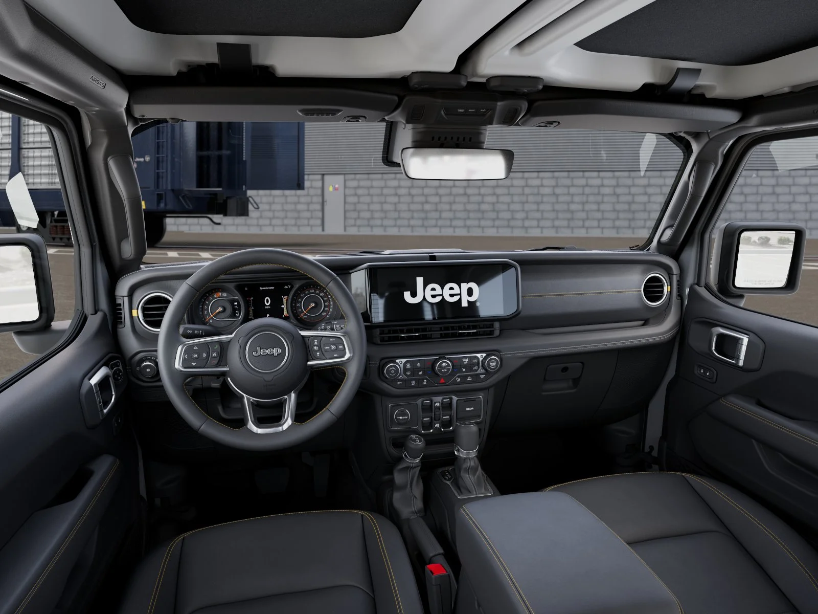 New 2026 Bright White Clear-Coat Exterior Paint Jeep Sahara image 8