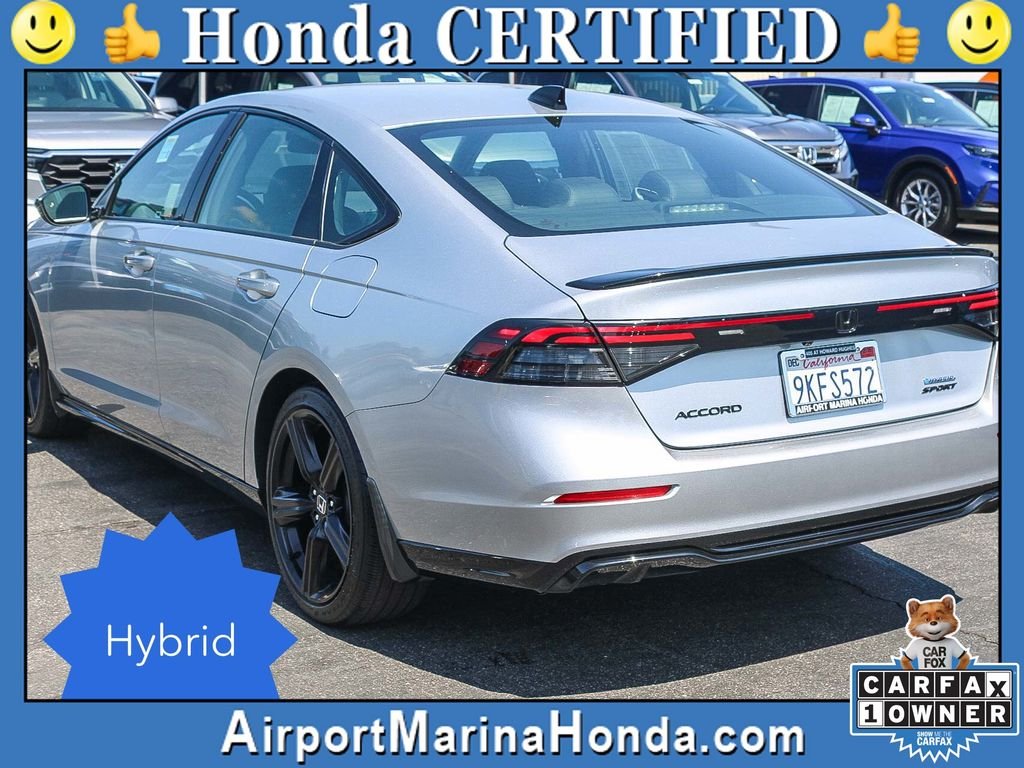 Certified Used 2024 Solar Silver Metallic Honda HYBRID SPORT-L image 7