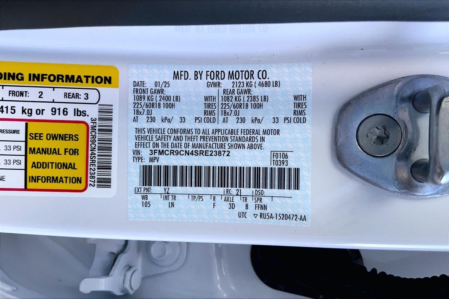 Used 2025 Oxford White Ford Outer Banks image 29