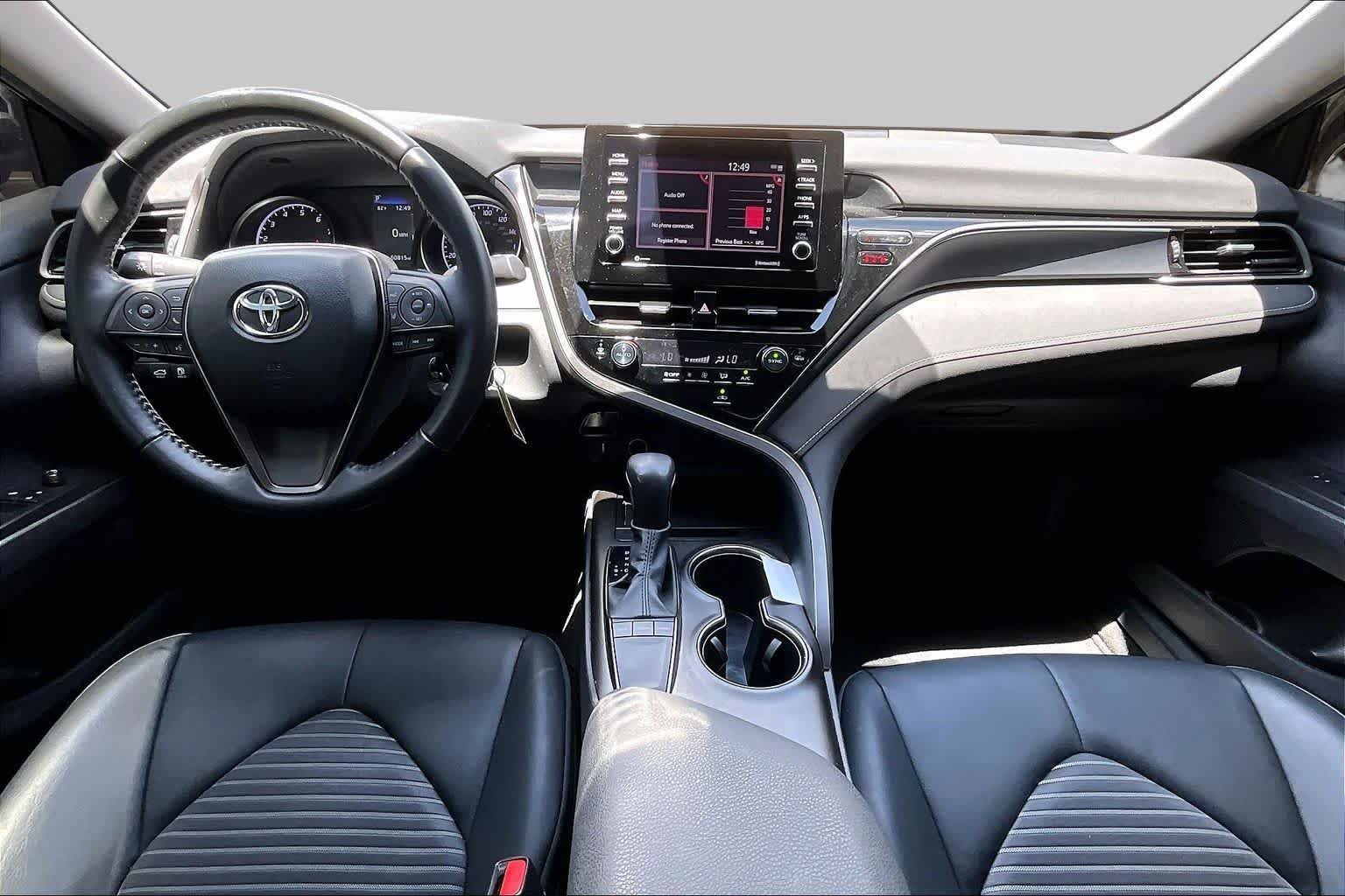 Used 2023 Midnight Black Metallic Toyota SE Nightshade image 13