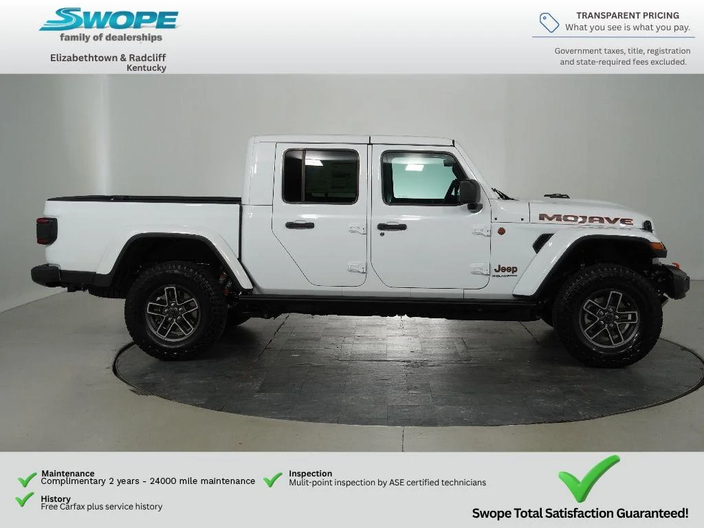 New 2026 Bright White Clear-Coat Exterior Paint Jeep Mojave image 2
