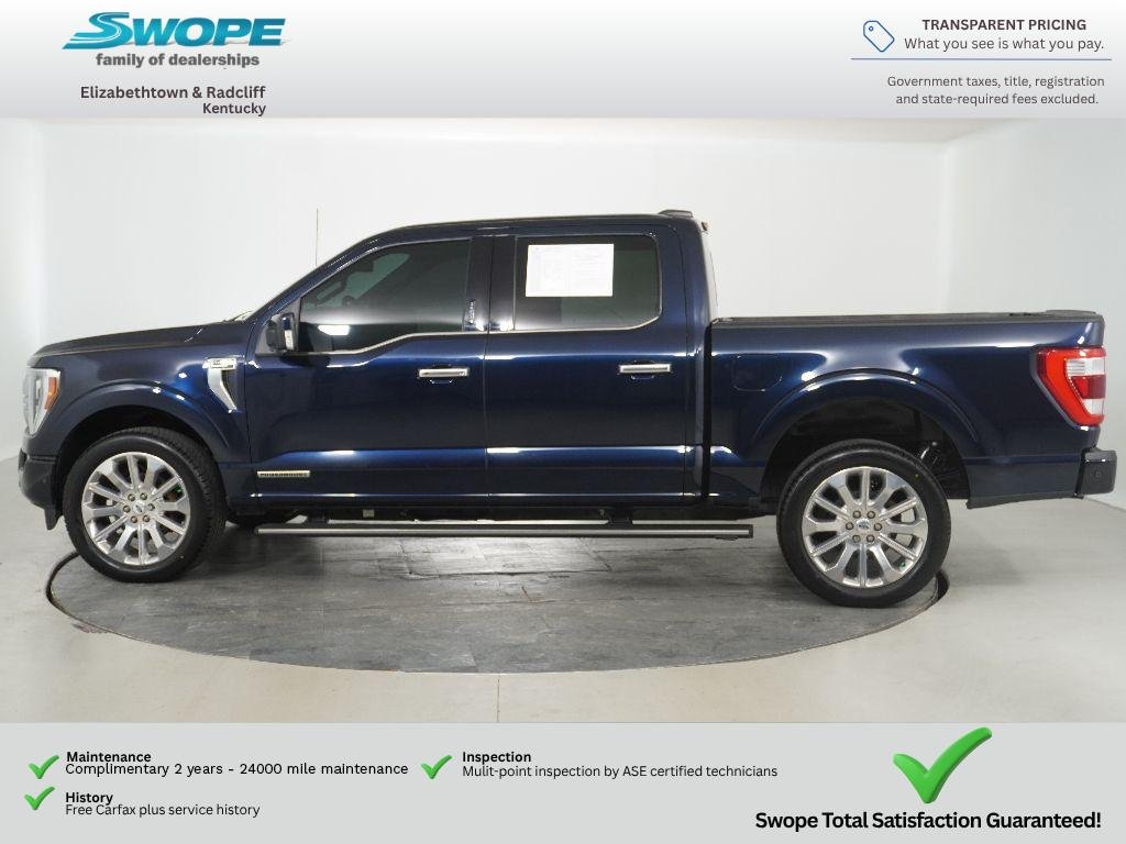 Used 2023 Antimatter Blue Metallic Ford Limited image 9