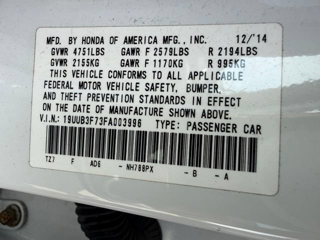 Used 2015 Bellanova White Pearl Acura 3.5L V6 image 12
