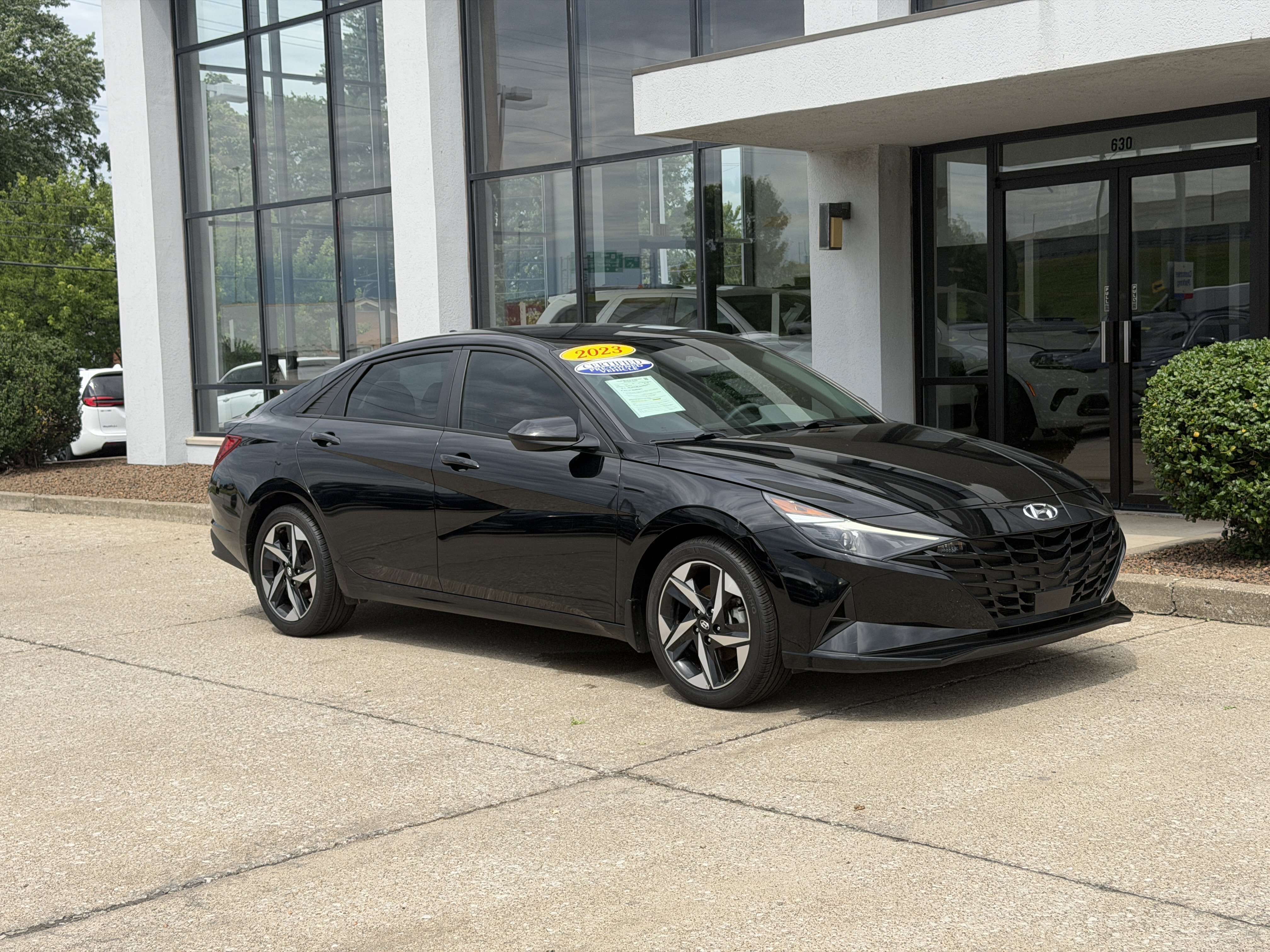 Certified 2023 Hyundai Elantra SEL with VIN KMHLS4AG0PU587213 for sale in Jeffersonville, IN