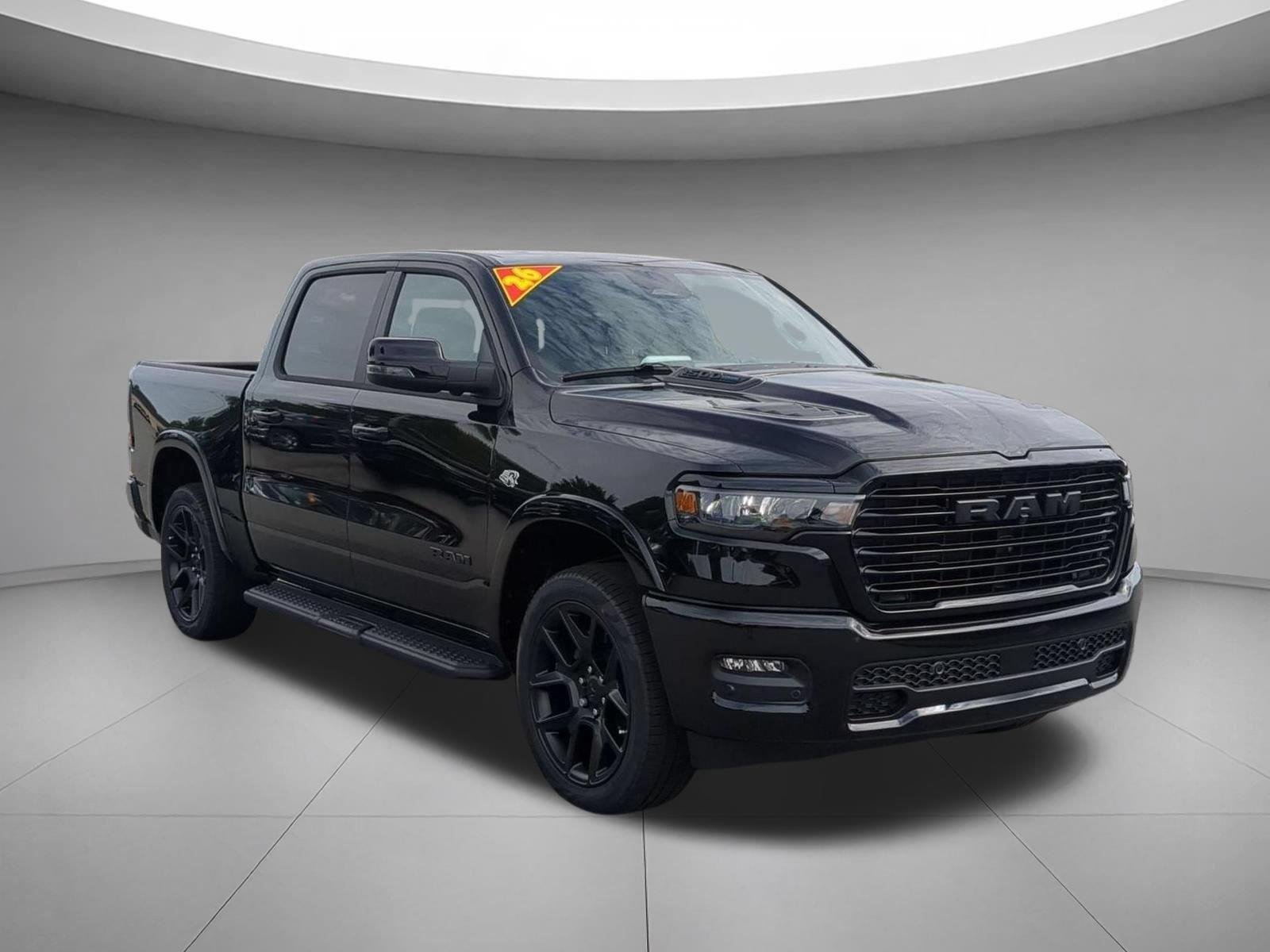 New 2026 Diamond Black Crystal Pearl-Coat Exterior Paint RAM Laramie image 7