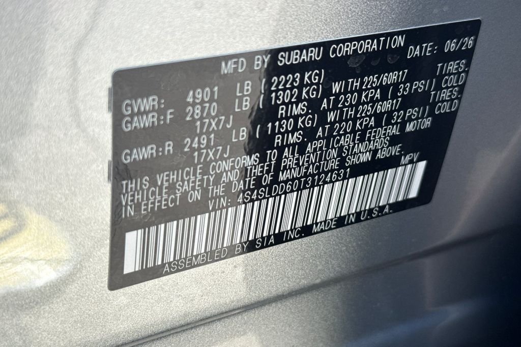 New 2026 ICE SILVER METALLIC Subaru Premium image 36