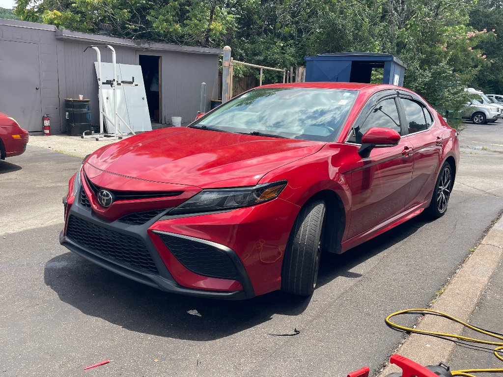 Used 2024 Supersonic Red Toyota SE image 3