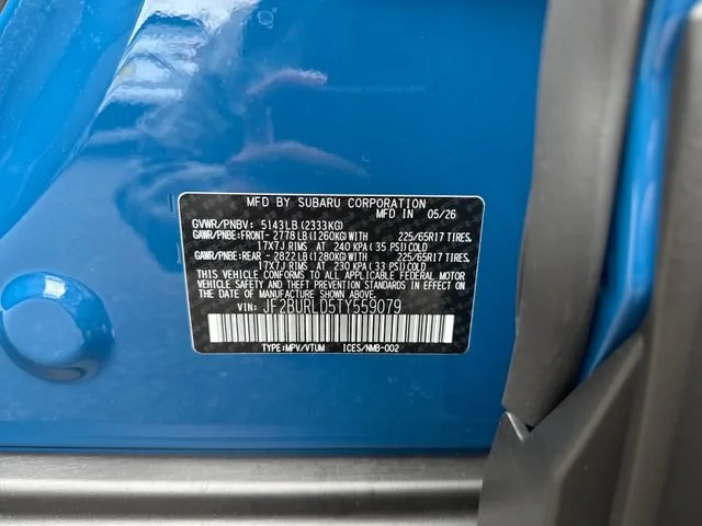 New 2026 GEYSER BLUE Subaru Wilderness image 19