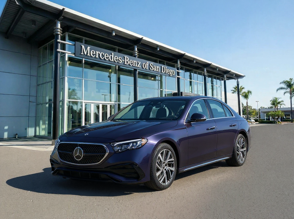 New 2026 Nautical Blue Metallic Mercedes-Benz E 350 image 1