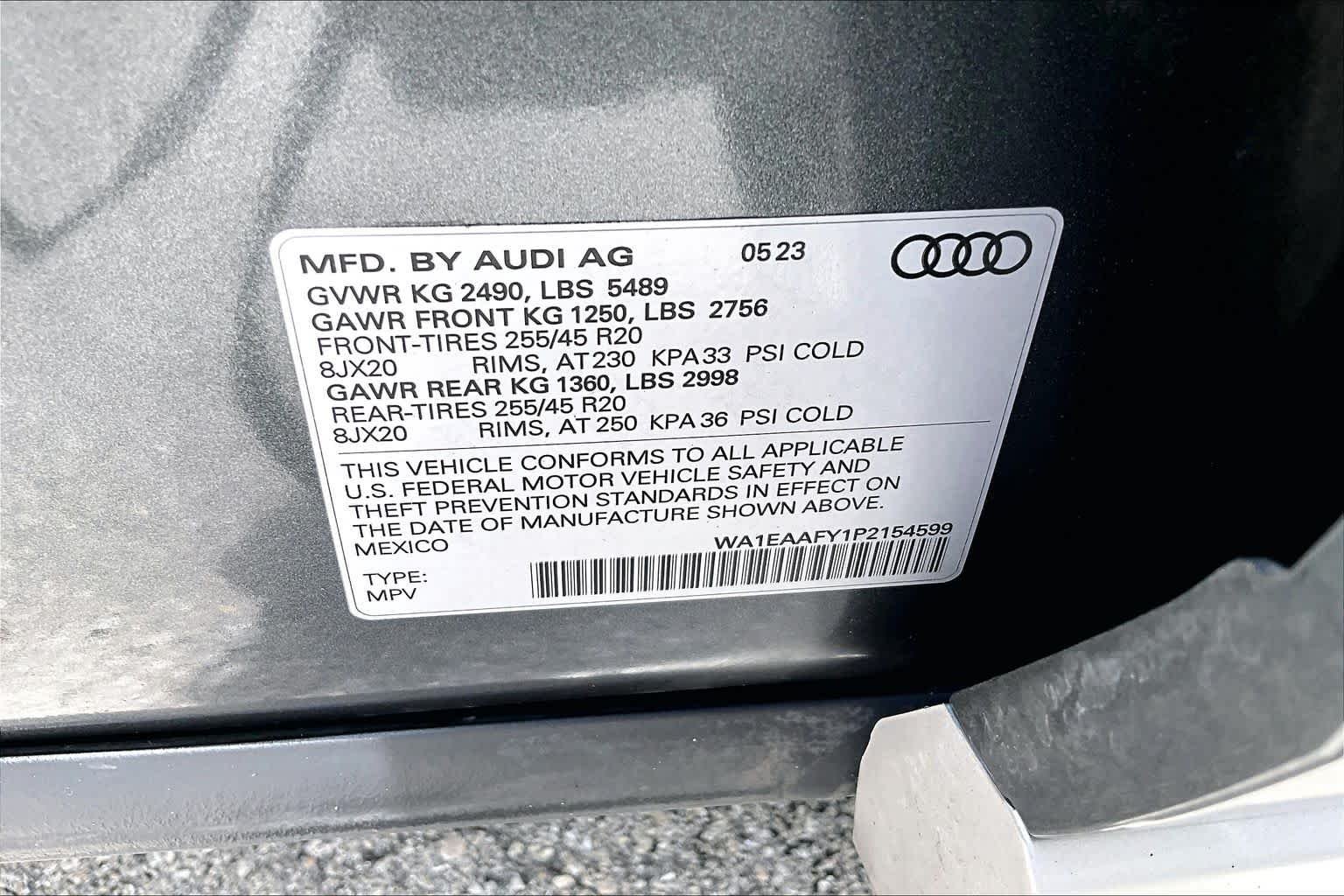 Used 2023 Chronos Gray Metallic Audi S line Premium Plus image 35