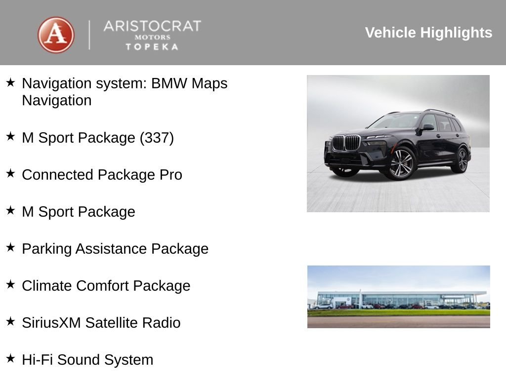 Used 2023 BMW X7 40i with VIN 5UX23EM0XP9R05695 for sale in Kansas City
