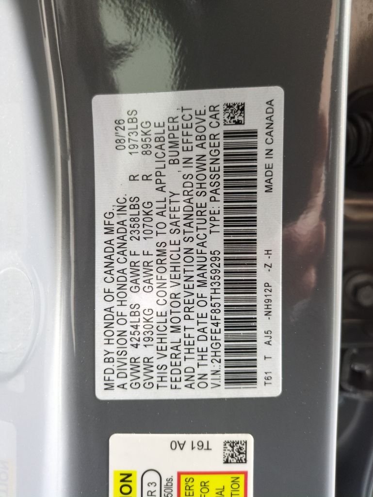 New 2026 Urban Gray Pearl Honda Sport Touring image 30