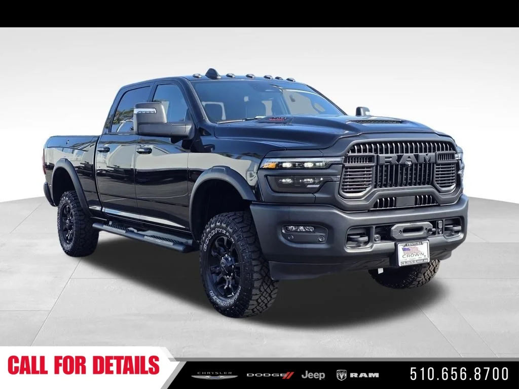 New 2026 Diamond Black Crystal Pearl-Coat Exterior Paint RAM Power Wagon image 3