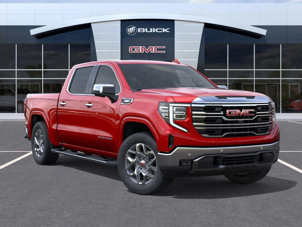 New 2026 Volcanic Red Tintcoat GMC SLT image 7