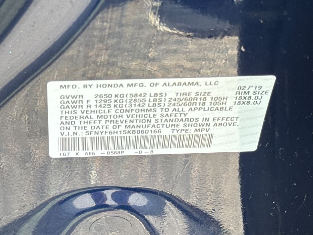 Used 2019 Blue Honda LX image 44