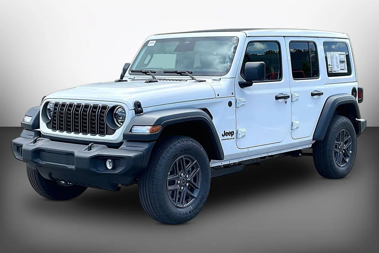 New 2026 Bright White Clear-Coat Exterior Paint Jeep Sport S image 4