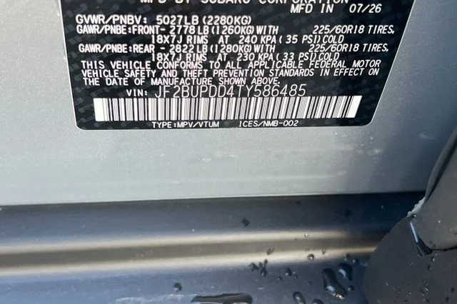 New 2026 ICE SILVER METALLIC Subaru Limited image 24