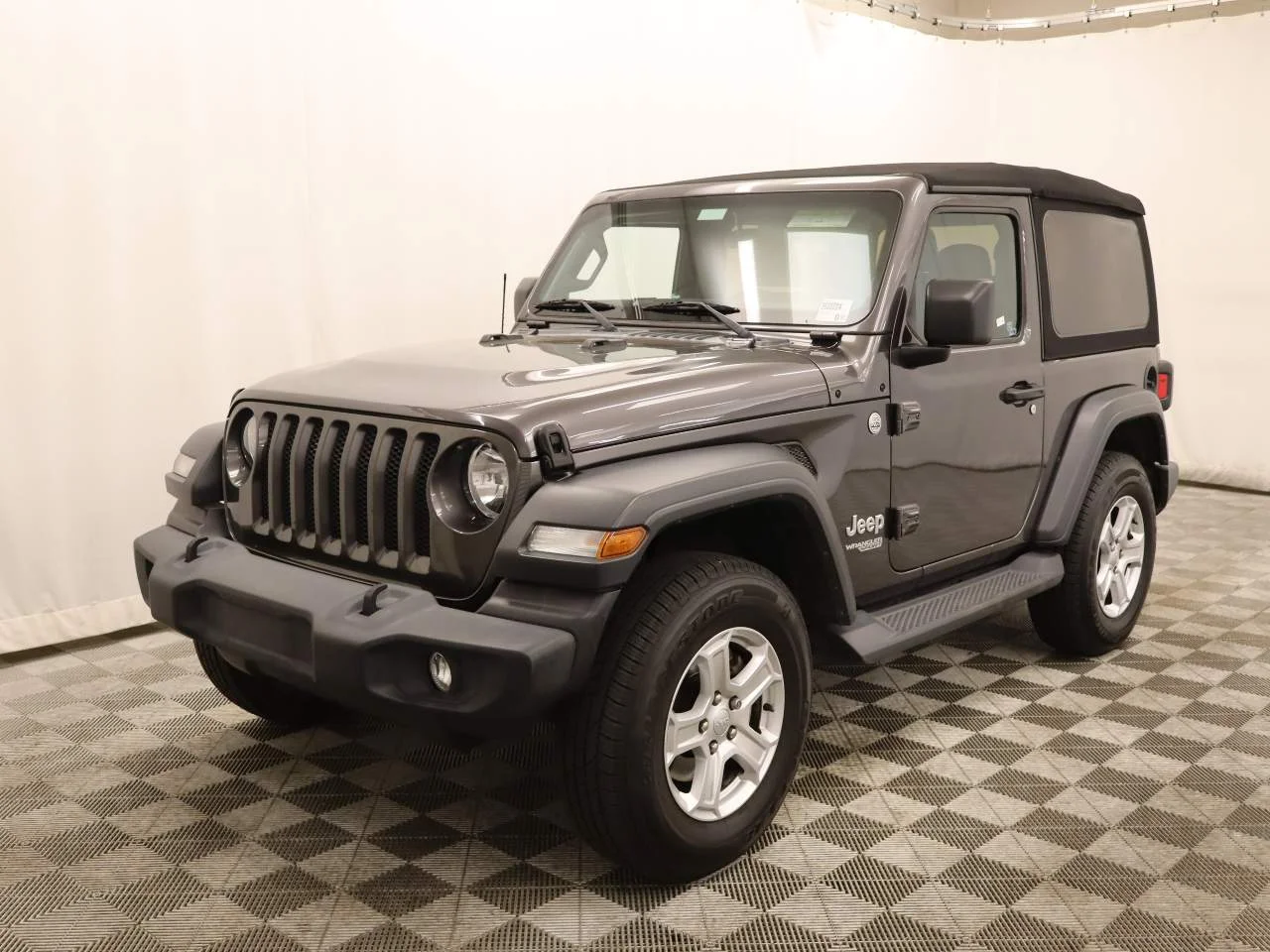 Certified Used 2020 Granite Crystal Clearcoat Metallic Jeep Sport S image 1