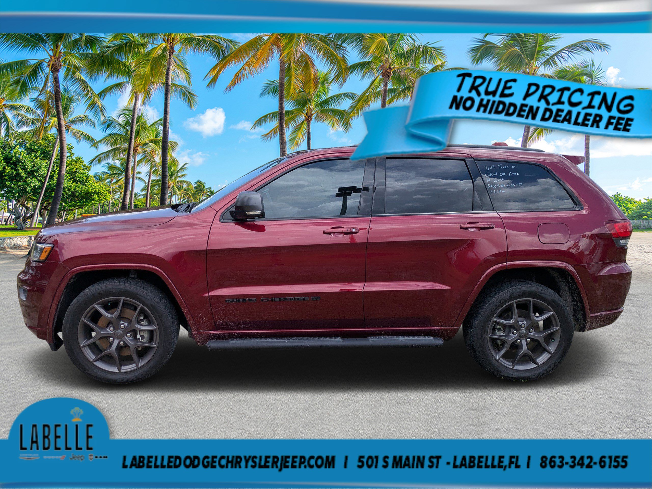 Used 2021 Velvet Red Pearlcoat Jeep 80th Anniversary image 6