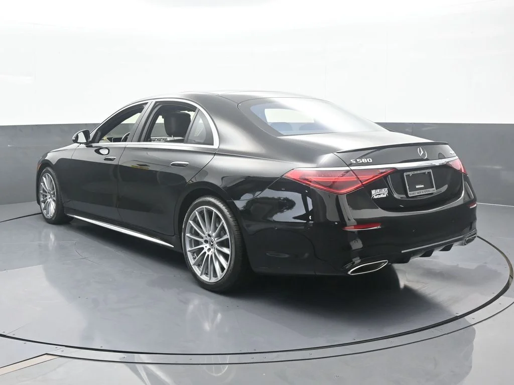 Used 2021 Obsidian Black/designo Diamon White Mercedes-Benz S 580 image 3