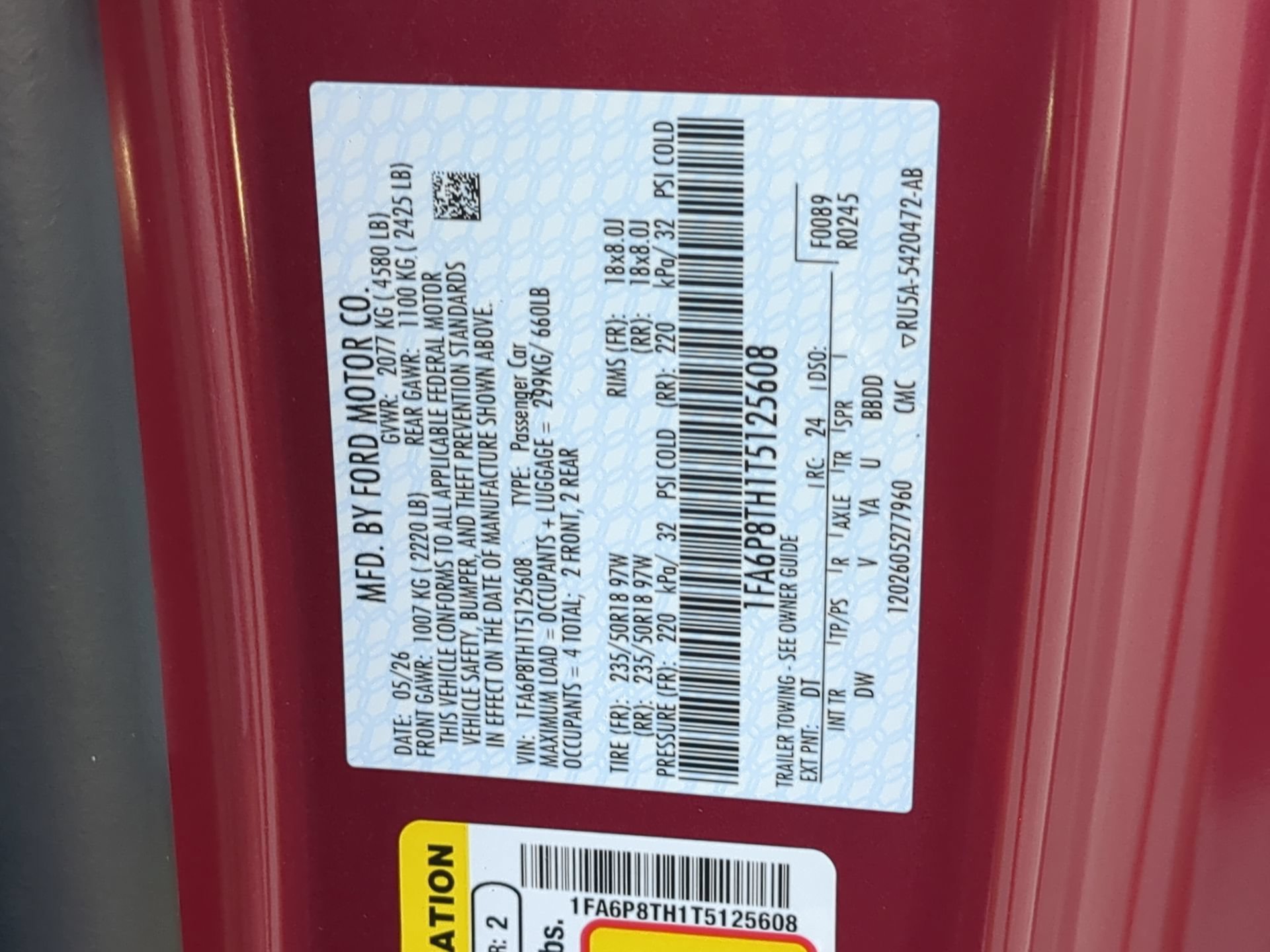 New 2026 Molten Magenta Metallic Tinted Clearcoat Ford EcoBoost® Fastback image 64