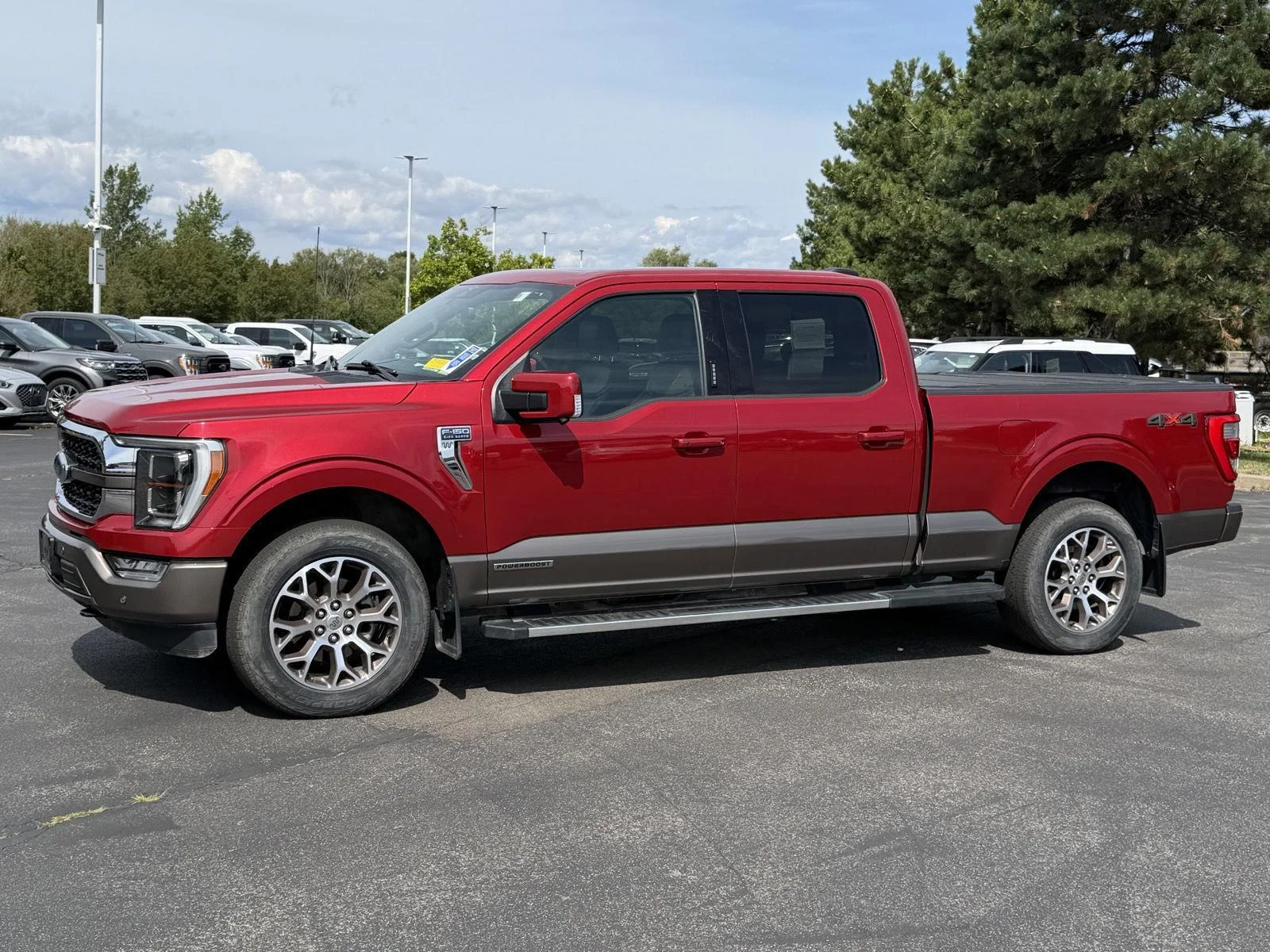 Used 2023 Rapid Red Metallic Tinted Clearcoat/Stone Gray Ford King Ranch image 4
