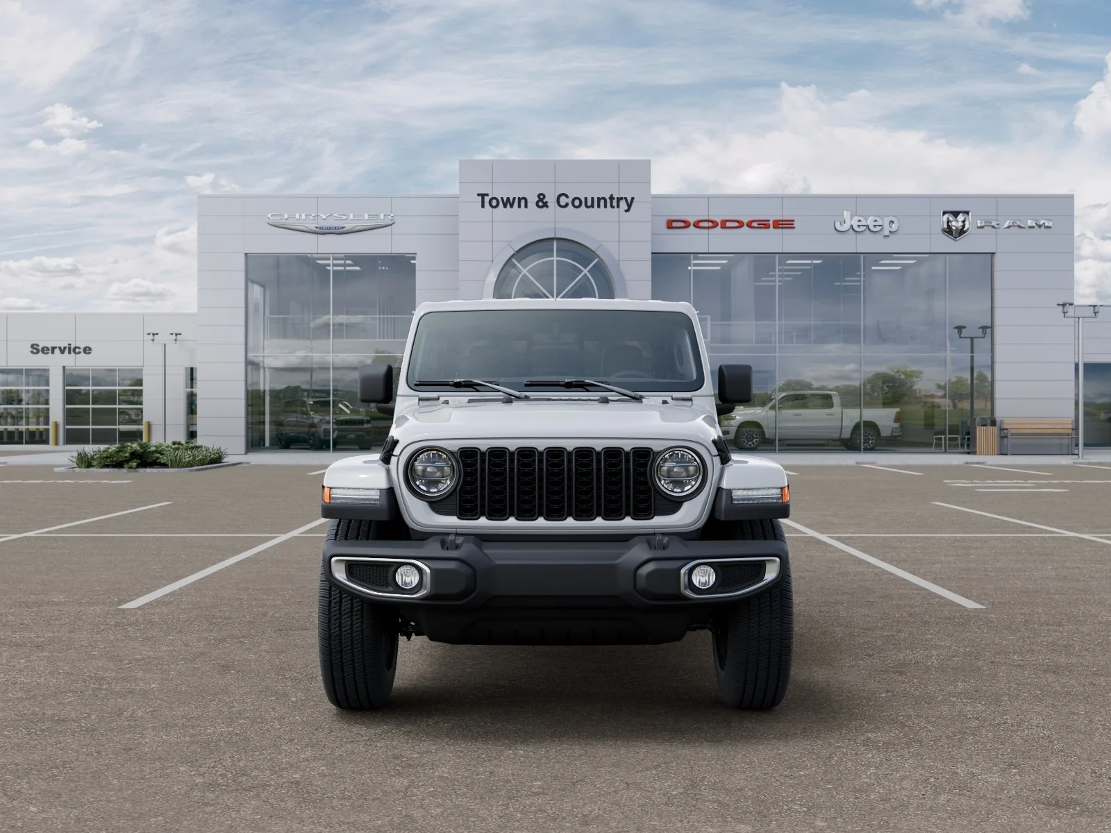 New 2026 Bright White Clear-Coat Exterior Paint Jeep Sahara image 32