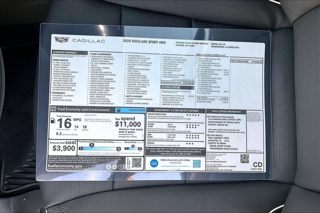 2026 Cadillac Escalade Sport - Photo 14