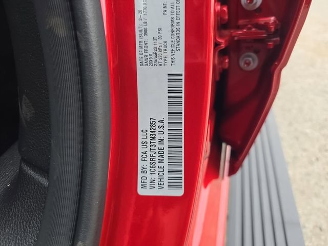 New 2026 Molten Red Pearl-Coat Exterior Paint RAM Laramie image 30