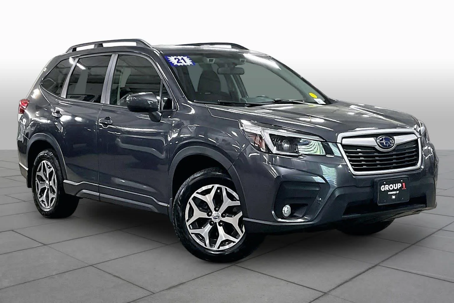 Used 2021 Magnetite Gray Metallic Subaru Premium image 3