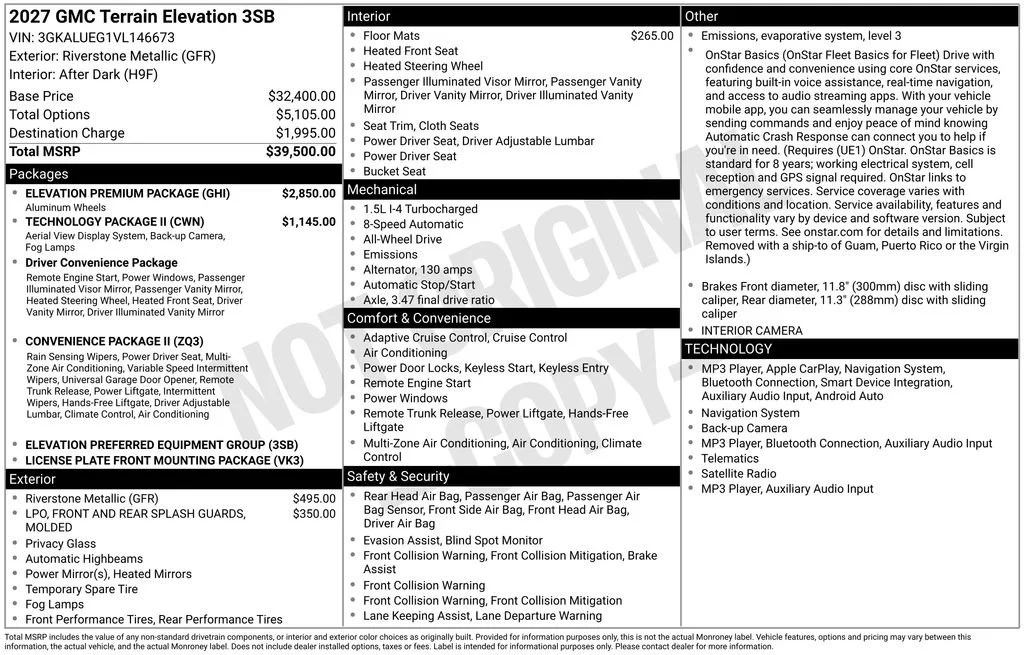 2027 GMC Terrain Elevation - Photo 6