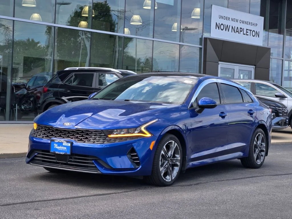Used 2021 Blue Kia EX image 32