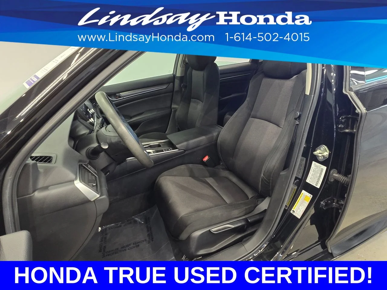 Certified Used 2019 Crystal Black Pearl Honda LX image 12