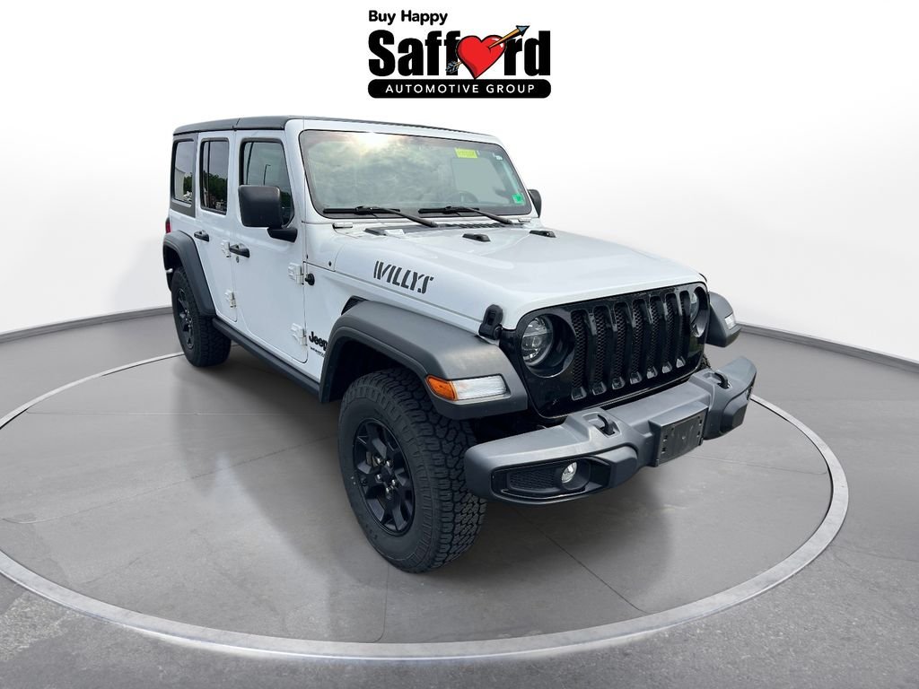Used 2021 White Jeep Unlimited Willys image 8