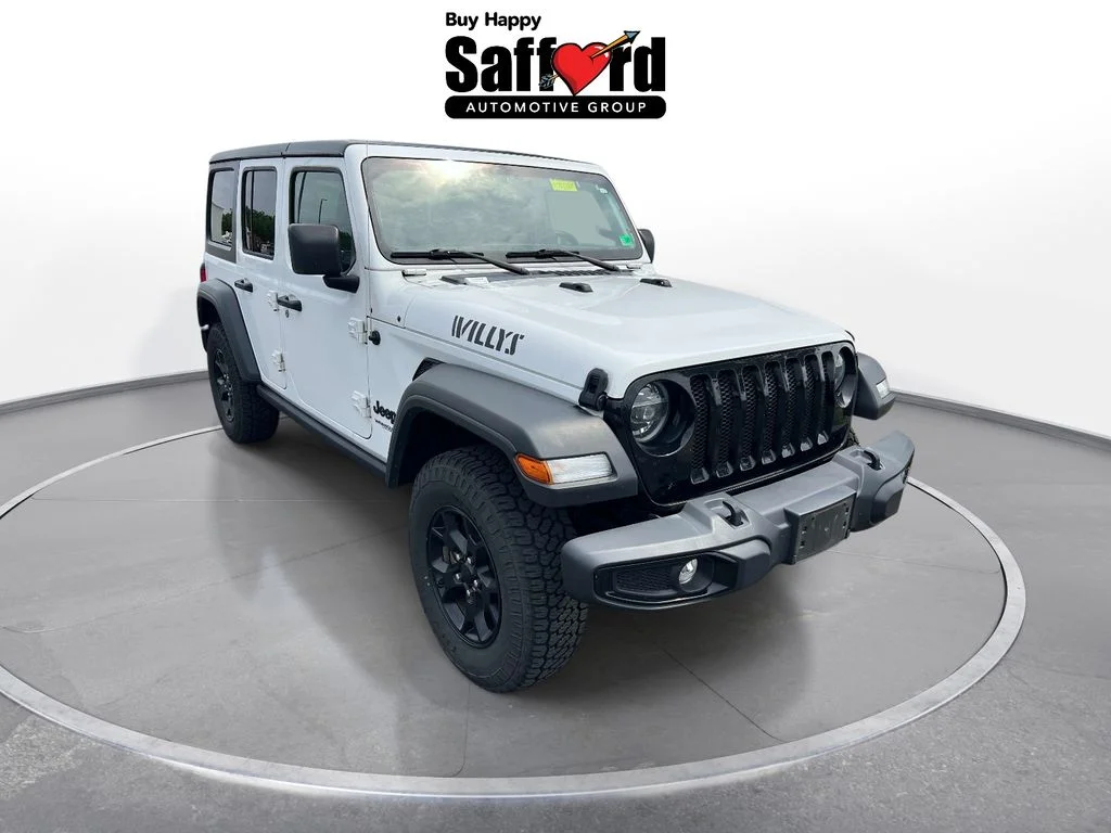 Used 2021 White Jeep Unlimited Willys image 8