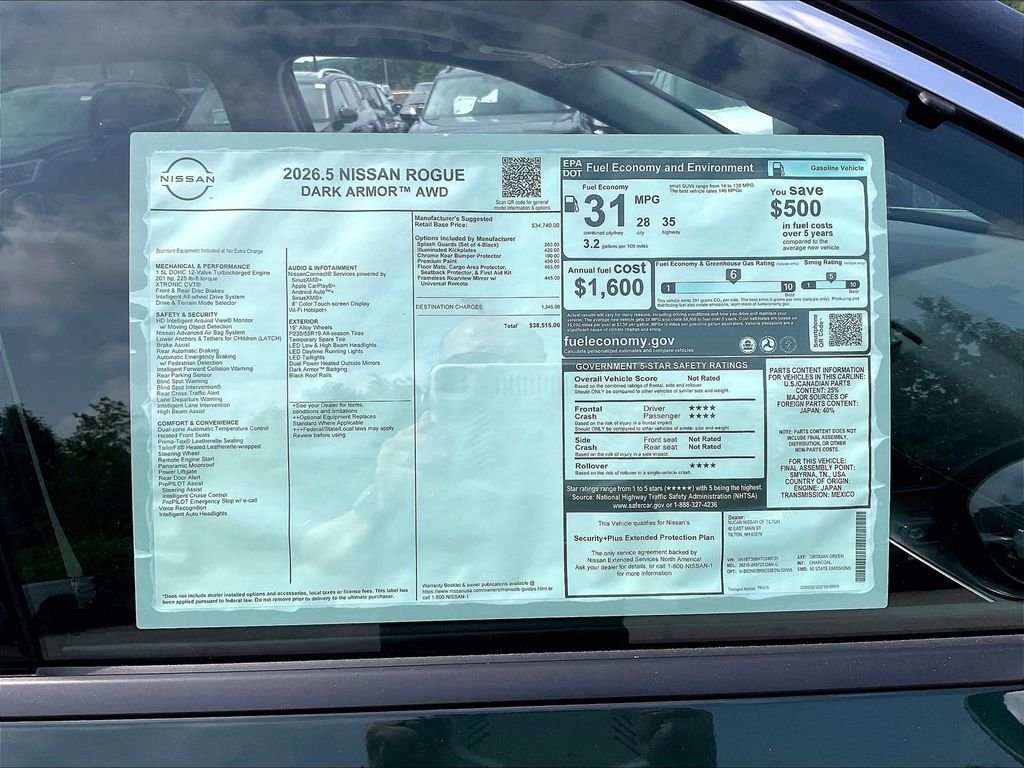 New 2026 Obsidian Green Nissan Dark Armor image 17