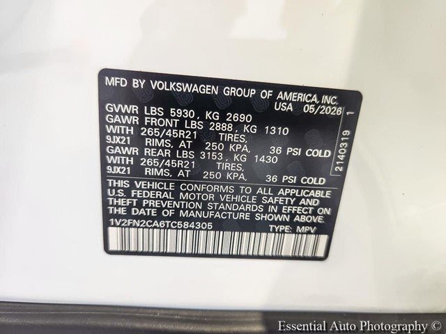 New 2026 Opal White Pearl Volkswagen 2.0T SEL Premium R-Line image 22