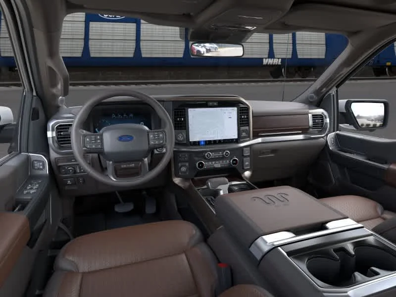 New 2026 Star White Metallic Tri-Coat/Marsh Gray Ford King Ranch image 9