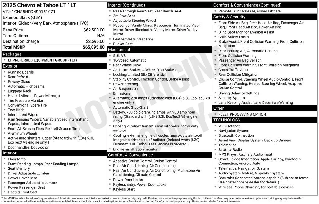 Used 2025 Black Chevrolet LT image 8