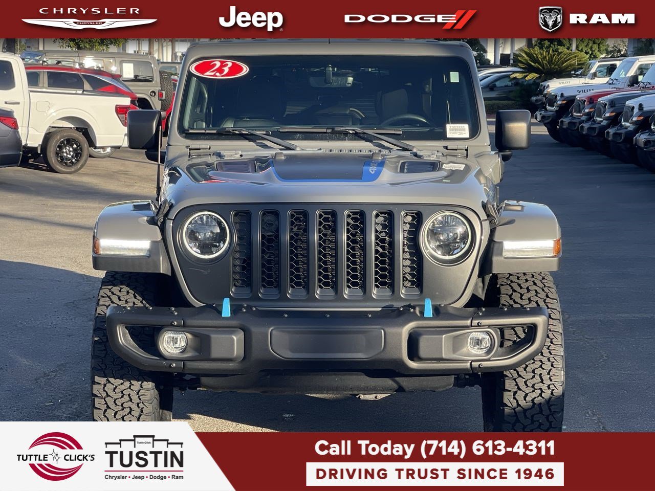 Used 2023 Sting-Gray Clearcoat Jeep Rubicon image 2