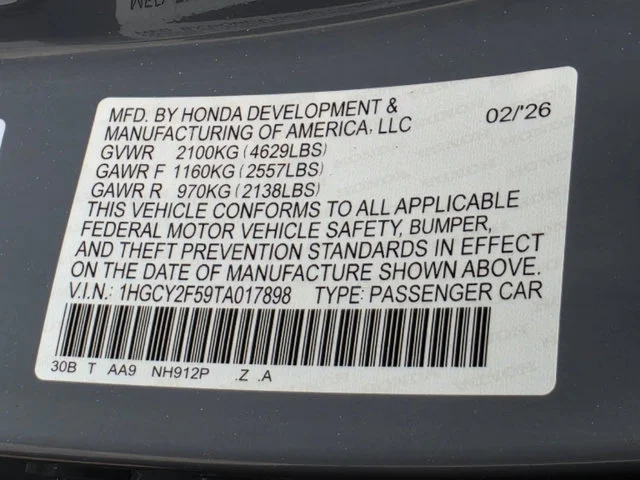 Certified Used 2026 Urban Gray Pearl Honda Sport image 35